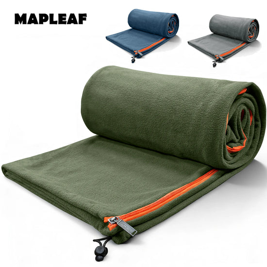 MAPLEAF Fleece Makuupussin Sisäpussi – Kevyt Talviretkeilypeitto & Lämmin Leirintypeitto
