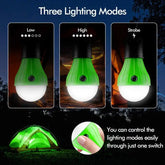 Mini LED Camping Valo - 3 Tilaa Hätälamppu Koukkuilla