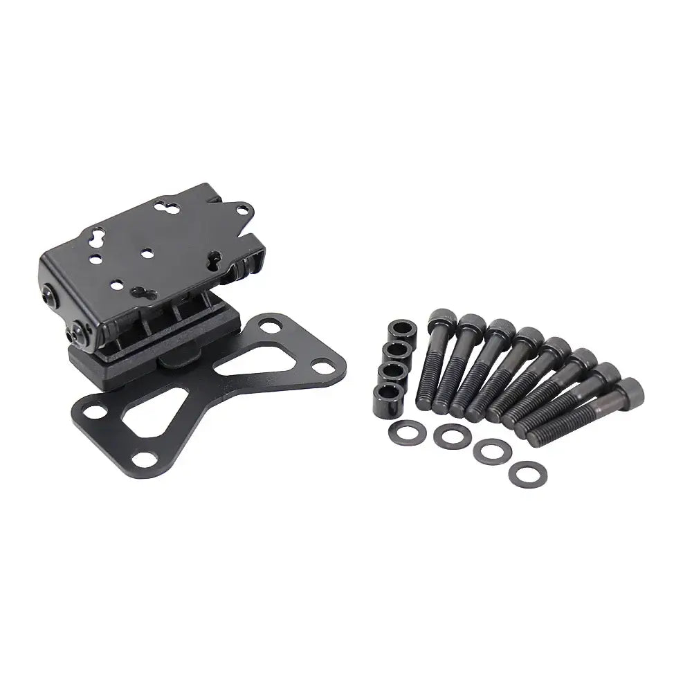 KTM 990 Adventure phone holder mounting bracket and hardware for secure phone attachment.