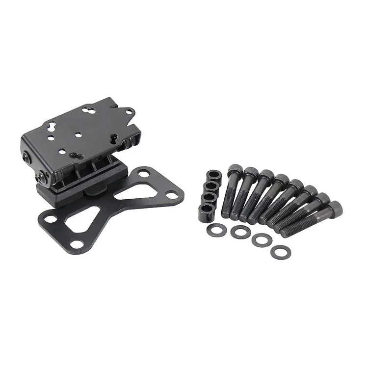 KTM 990 Adventure phone holder mounting bracket and hardware for secure phone attachment.