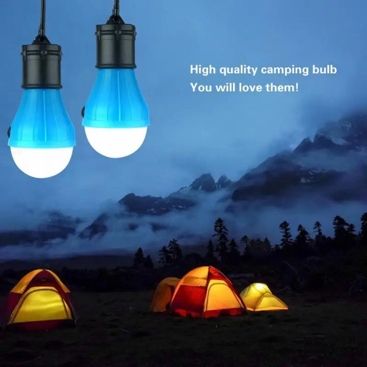 Mini LED Camping Valo - 3 Tilaa Hätälamppu Koukkuilla