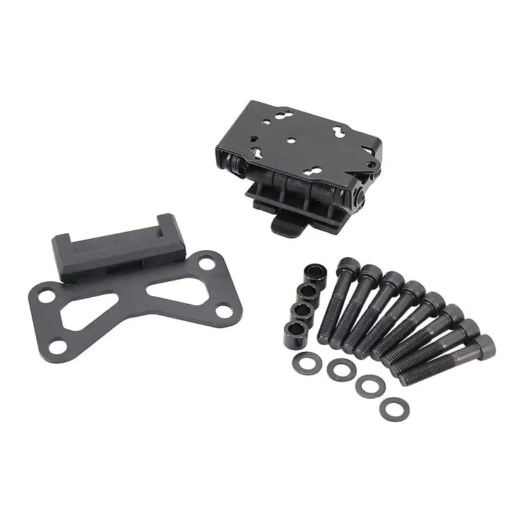 KTM 990 Adventure phone holder mount with screws and hardware for secure installation.