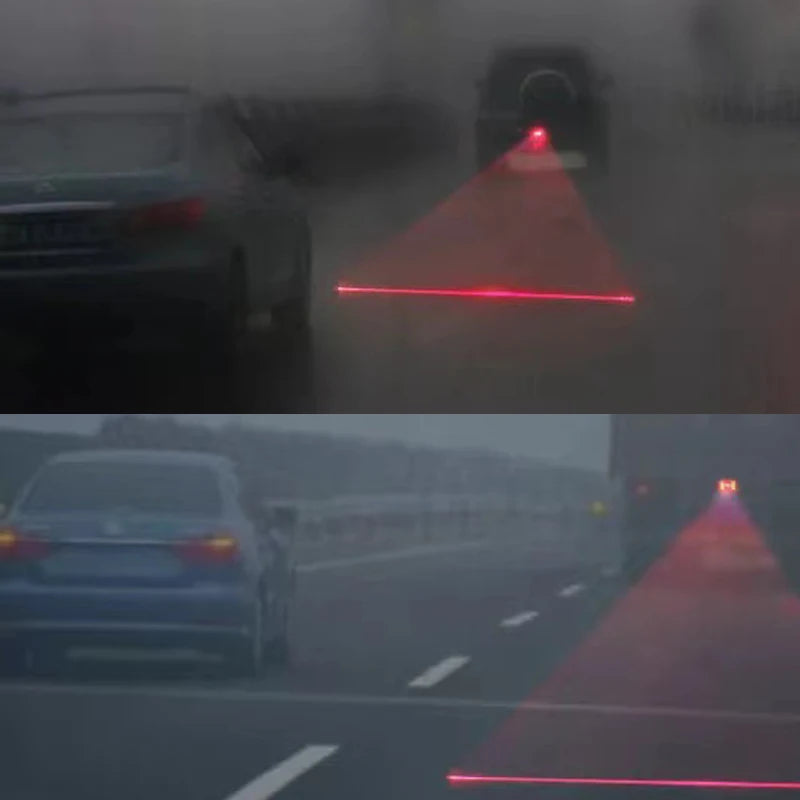 LED Laser Sumuvalaisin - Moottoripyörä Takavalo Varoitusvalo