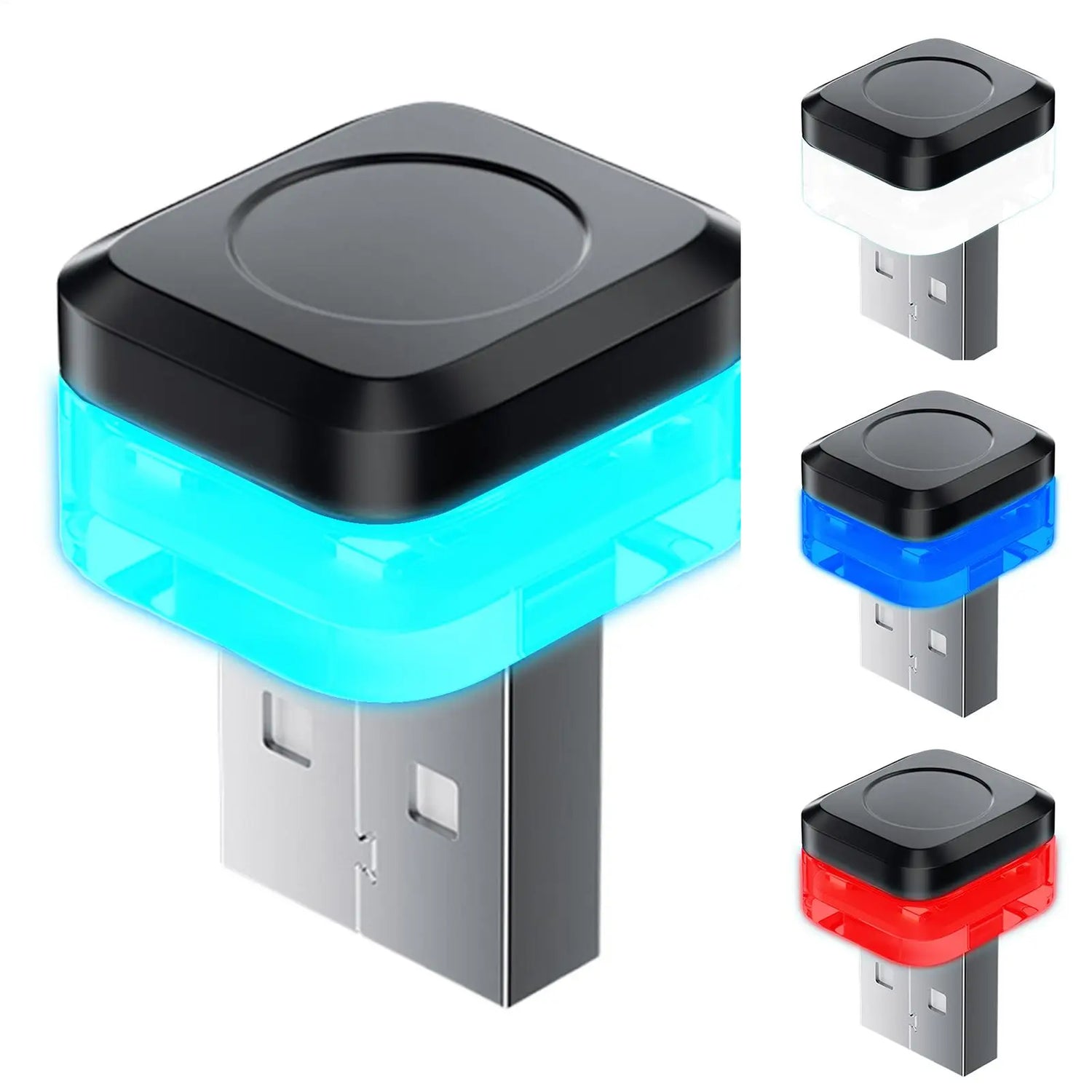 LED USB Sisustusvalo Autoon - Langaton Monivärinen