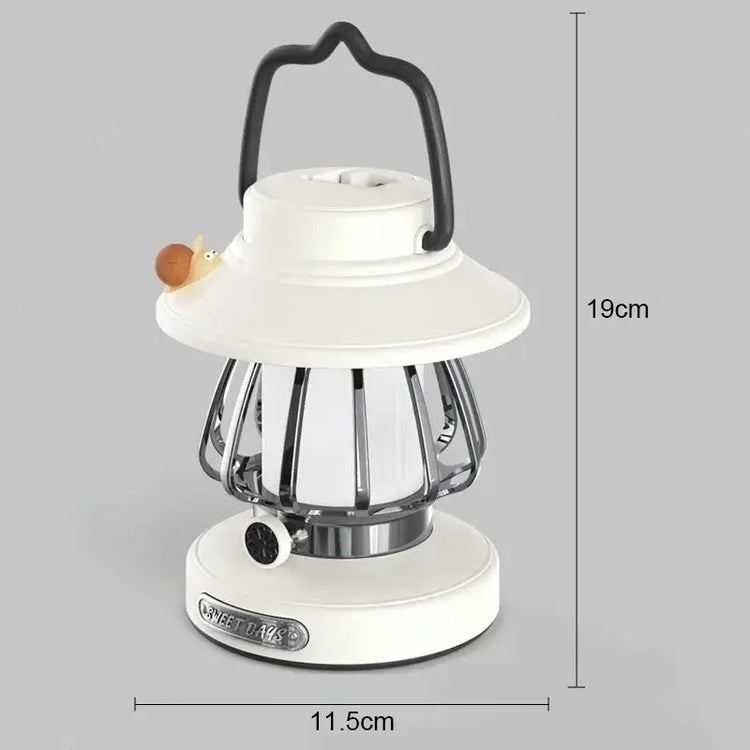 Camping Yövalo USB-C - 3 Väriä Himmennettävä Retro LED