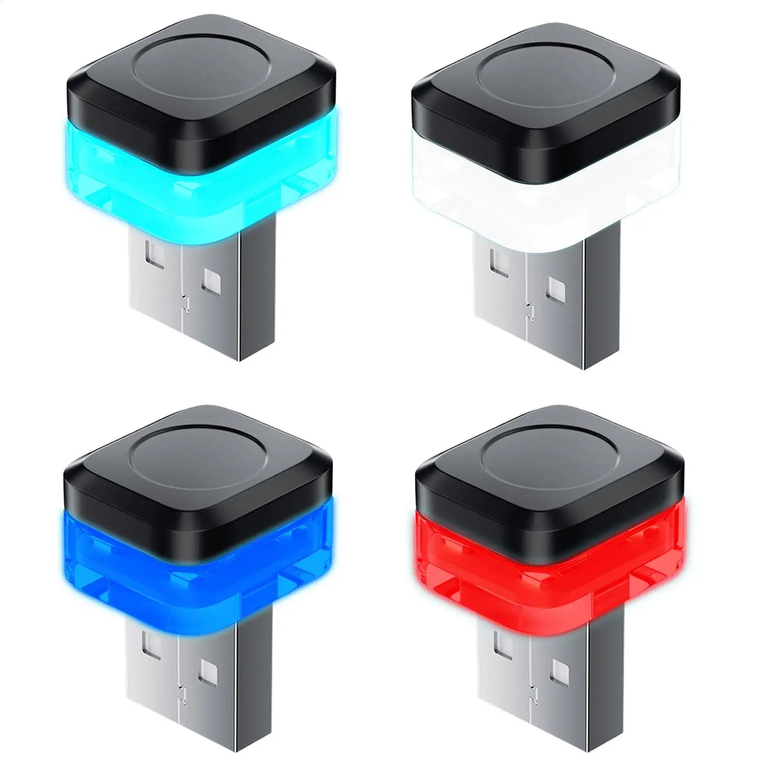 LED USB Sisustusvalo Autoon - Langaton Monivärinen