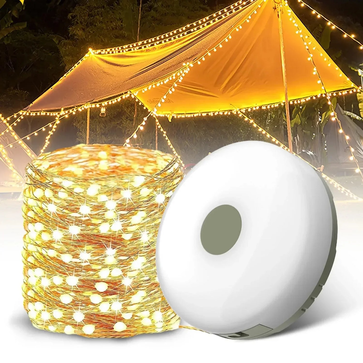 DUUINO Camping Valonauha 2-in-1 - Vedenpitävä USB LED