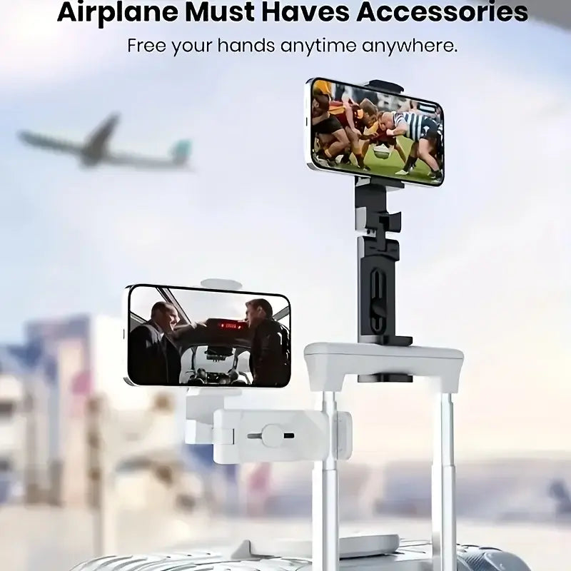 hands-free phone holder for car and desk with dual phone display for convenient viewing