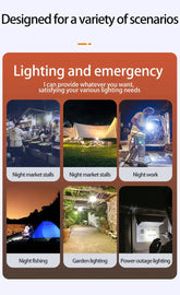 LED Camping Lyhty - 4 Valaistustilaa Magneetti