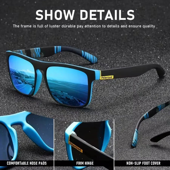 Fashionable Sport Sunglasses – Polarized UV400 Metal Frame for Men & Women