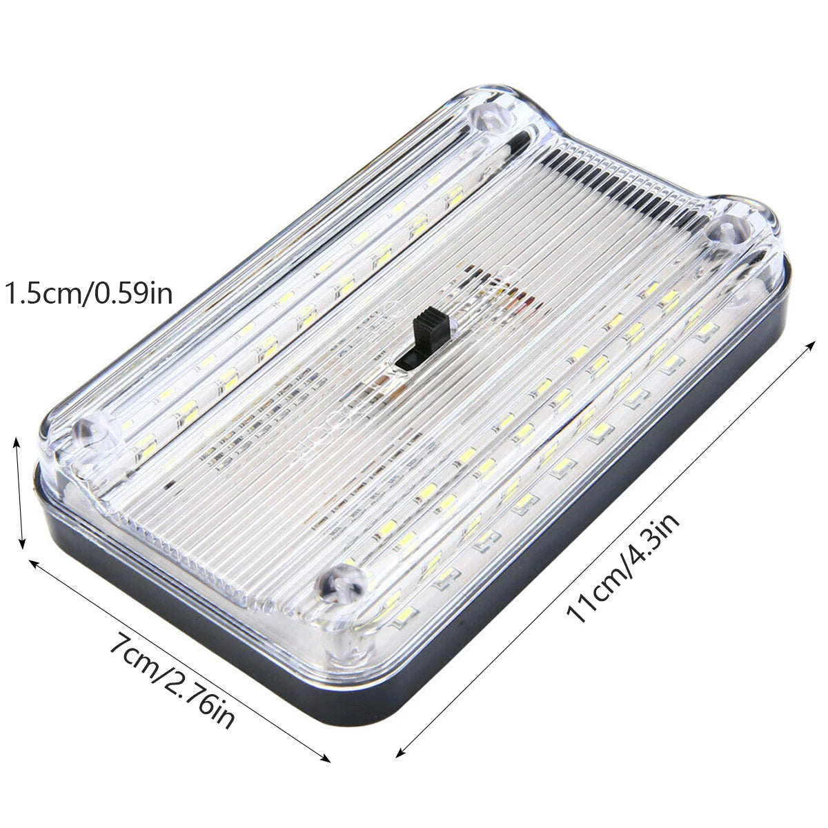 Auton Kattovalo 12V 36 LED - Valkoinen Lukuvalo OnOff