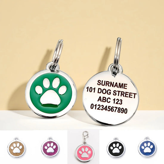 Personalized Pet ID Tag – Laser Engraved Dog & Cat Tag
