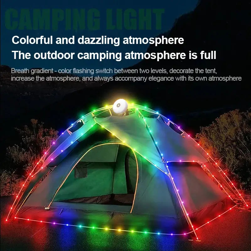 LED Valonauha Campingiin - Värikäs Juhlavalo Telttaan