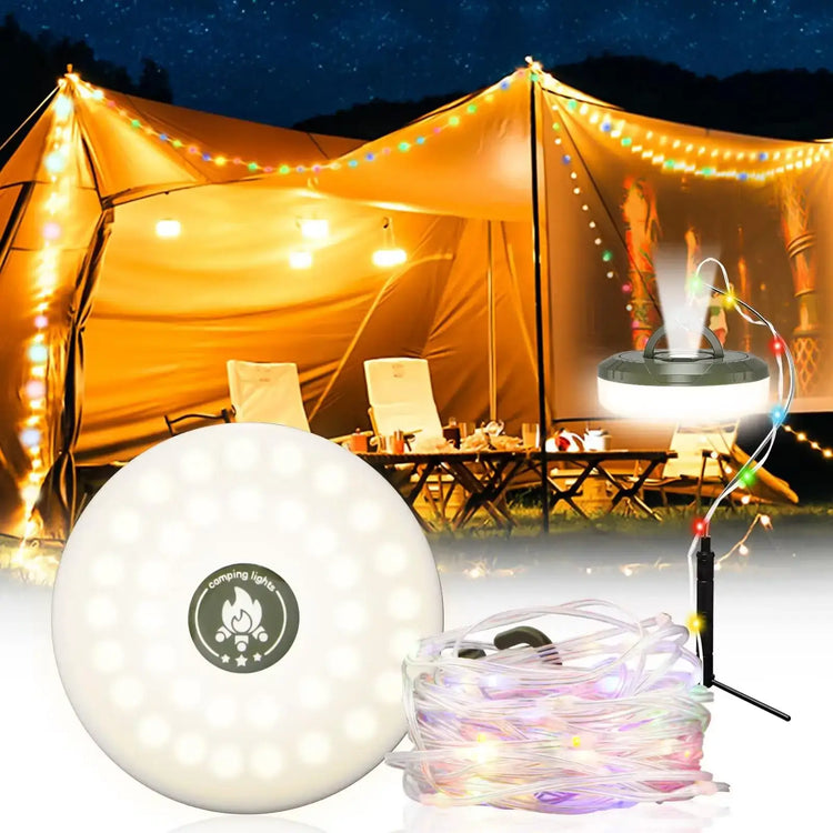Camping Valonauha 2-in-1 - Vedenpitävä USB LED Vacamm