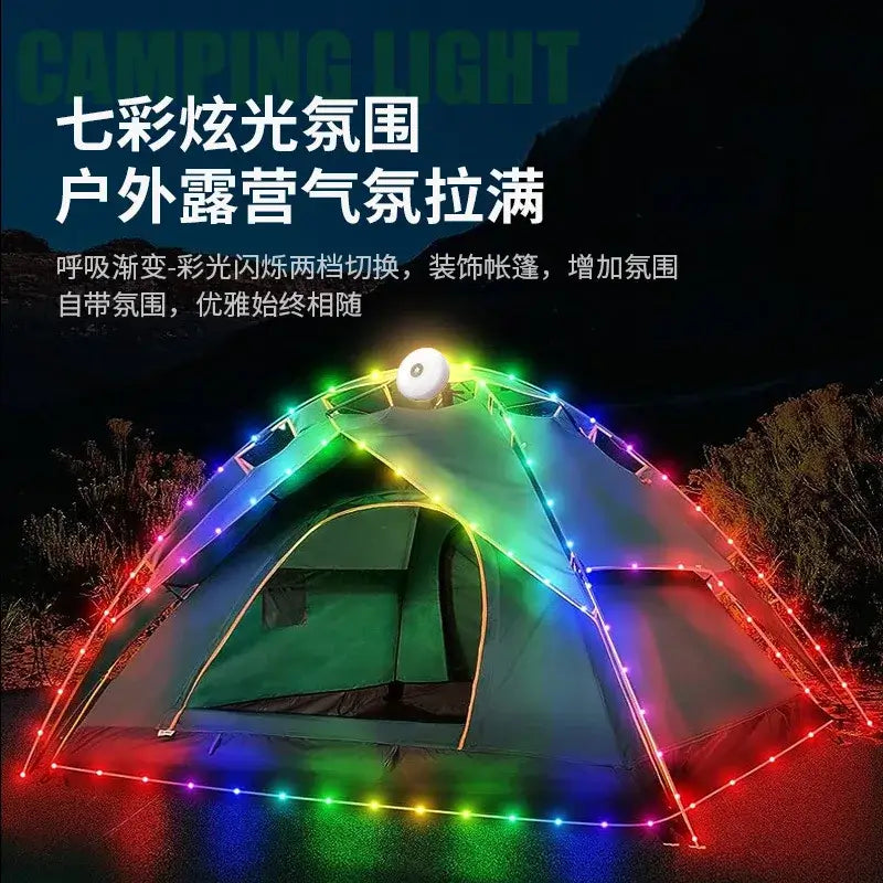 LED Valonauha Campingiin - Värikäs Juhlavalo Telttaan