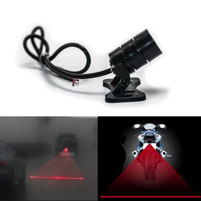 LED Laser Sumuvalaisin - Moottoripyörä Takavalo Varoitusvalo