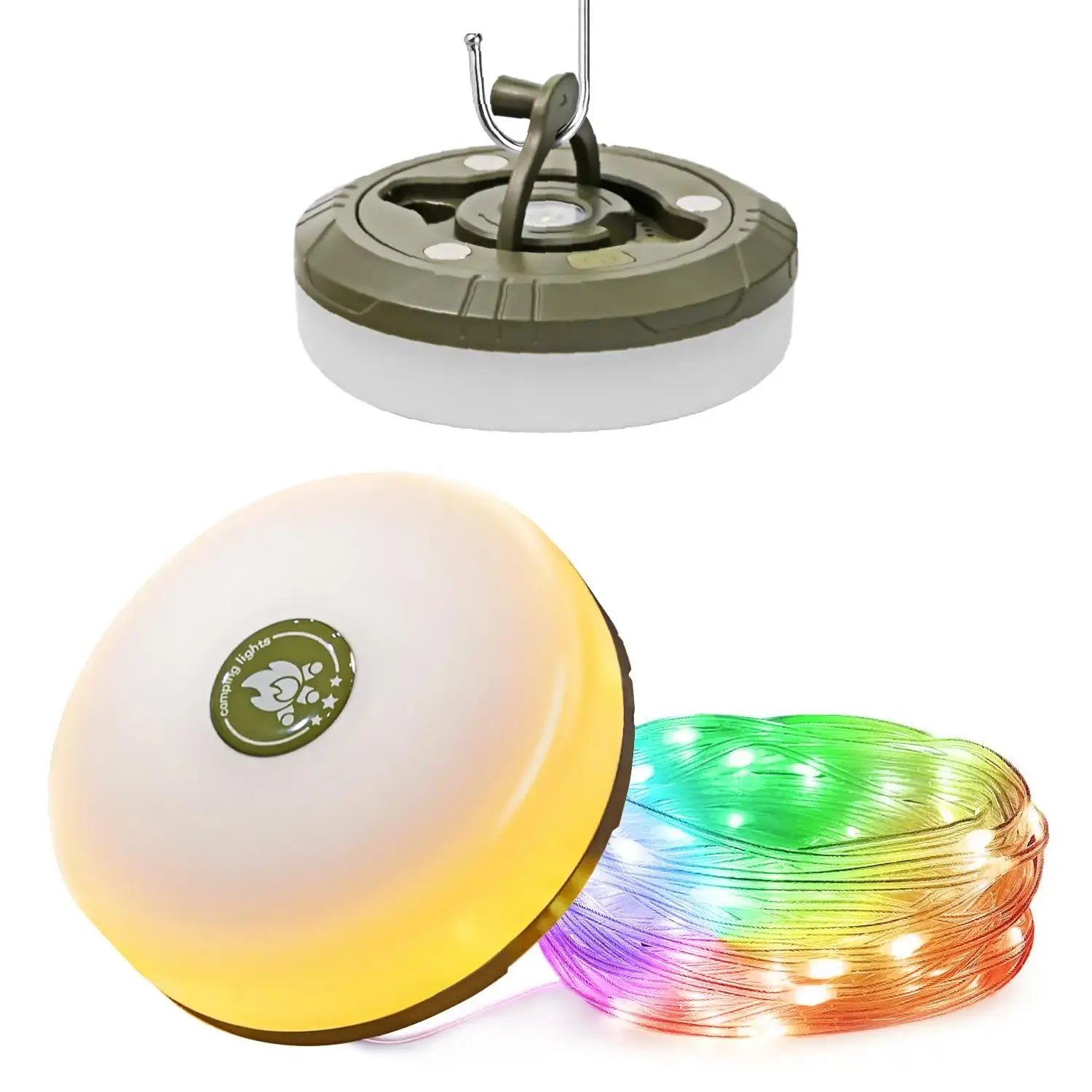 Camping Valonauha 2-in-1 - Vedenpitävä USB LED Vacamm