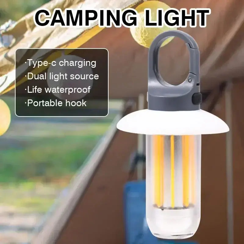 Camping Taskulamppu Kevyt - 5 Valaistustilaa Ladattava