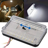 Auton Kattovalo 12V 36 LED - Valkoinen Lukuvalo OnOff