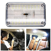 Auton Kattovalo 12V 36 LED - Valkoinen Lukuvalo OnOff