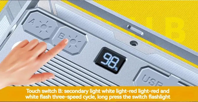 LED Telttavalo Ladattava - Vedenpitävä Hakuvalo ESMARTER
