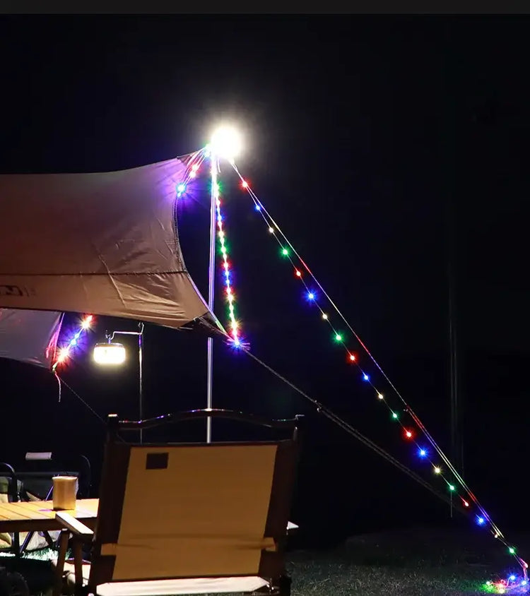 LED Valonauha Campingiin - Värikäs Juhlavalo Telttaan