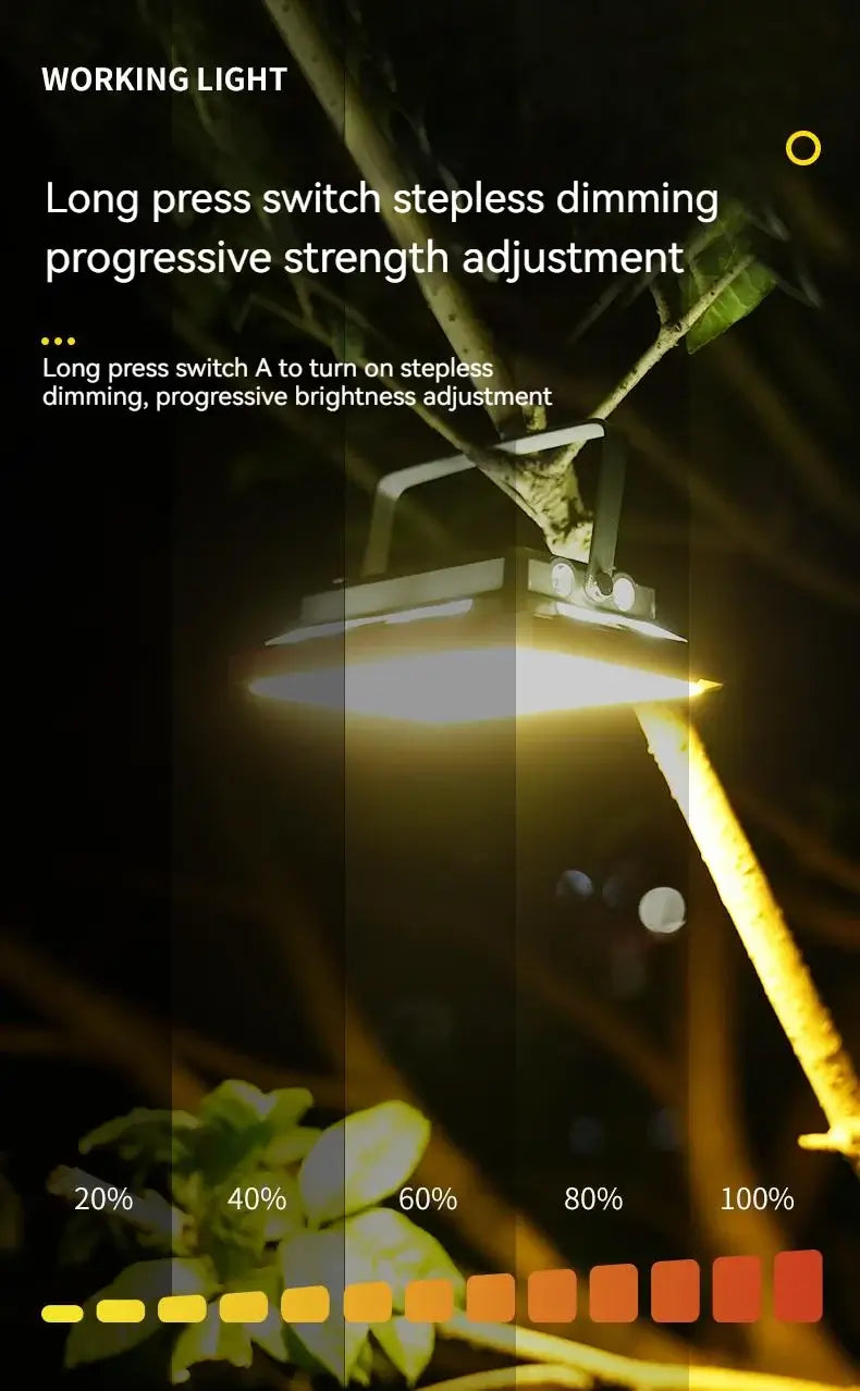 LED Telttavalo Ladattava - Vedenpitävä Hakuvalo ESMARTER