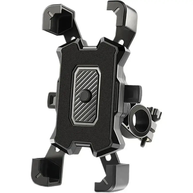 Pyörän Puhelinteline 360 Säädettävä GPS Tuki - black phone holder for bicycles with adjustable grip.