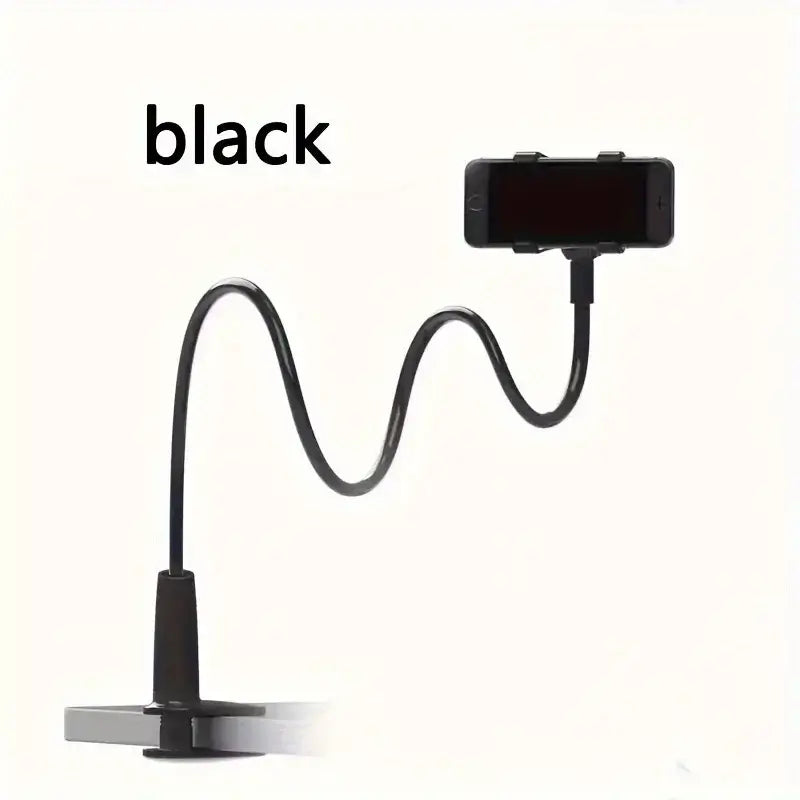 joustava puhelinteline pitkällä varrella in black with flexible arm and smartphone holder